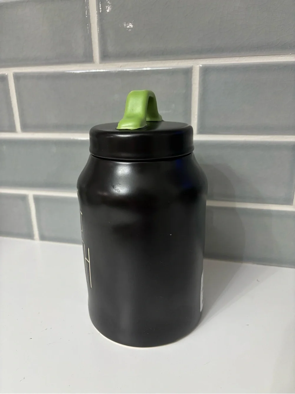 Rae Dunn Frog Breath Jar Canister Halloween Decor